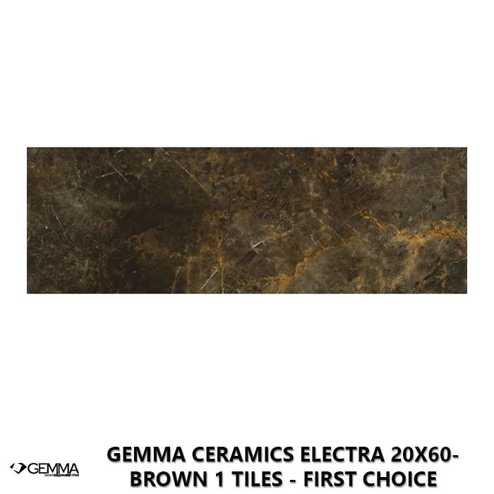 Gemma Ceramics Electra 20x60- Brown 1 Tiles - First Choice