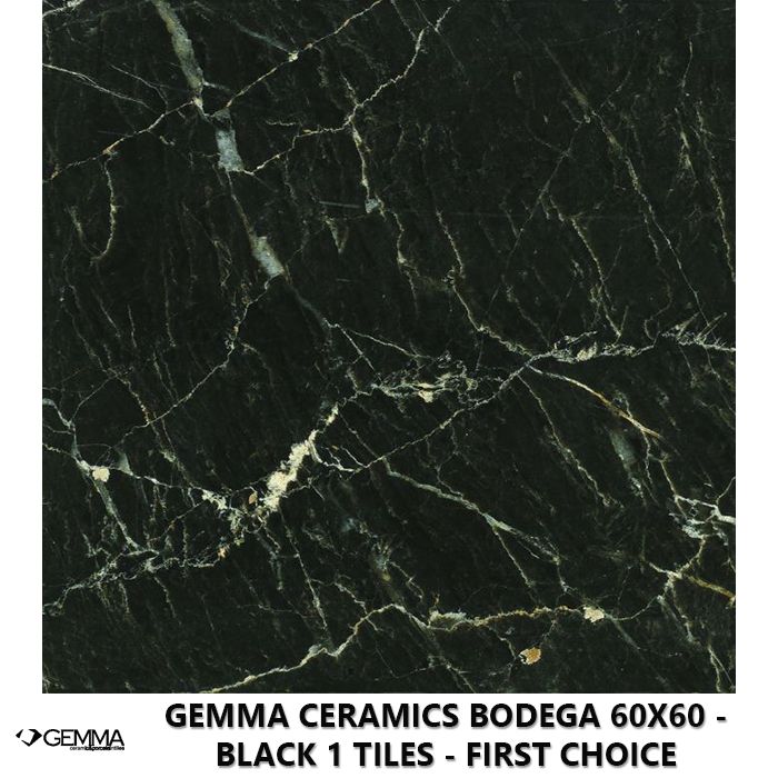 Gemma Ceramics Bodega 60x60 - Black 1 Tiles - First Choice