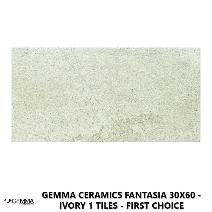 Gemma Ceramics Fantasia 30x60 - Ivory 1 Tiles - First Choice