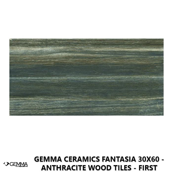 Gemma Ceramics Fantasia 30x60 - Anthracite Wood Tiles - First Choice