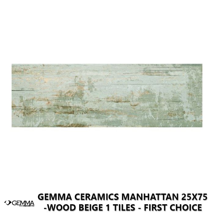 Gemma Ceramics Manhattan 25x75 -Wood Beige 1 Tiles - First Choice