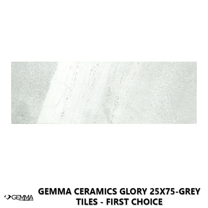Gemma Ceramics Glory 25x75-Grey Tiles - First Choice