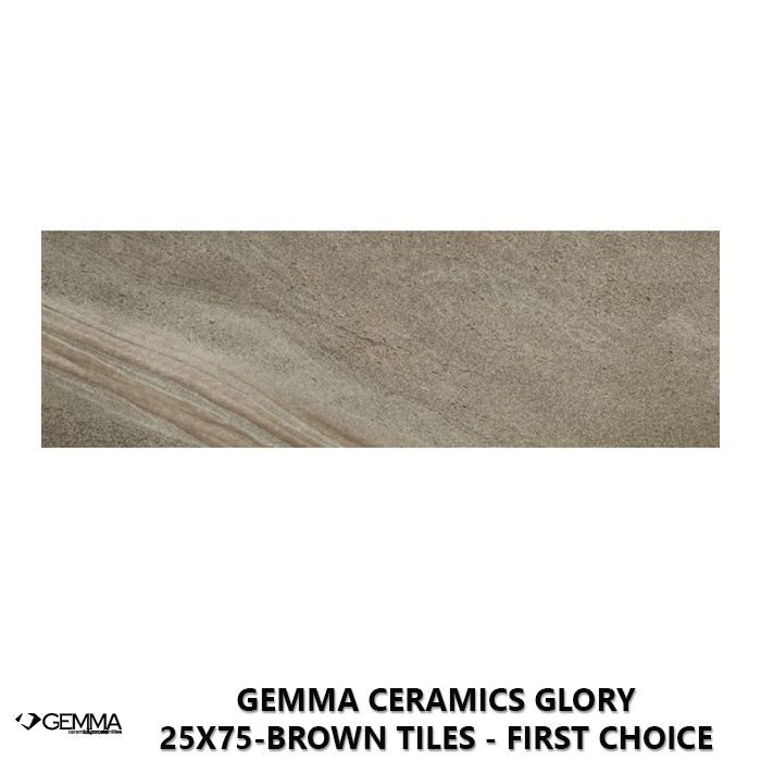 Gemma Ceramics Glory 25x75-Brown Tiles - First Choice
