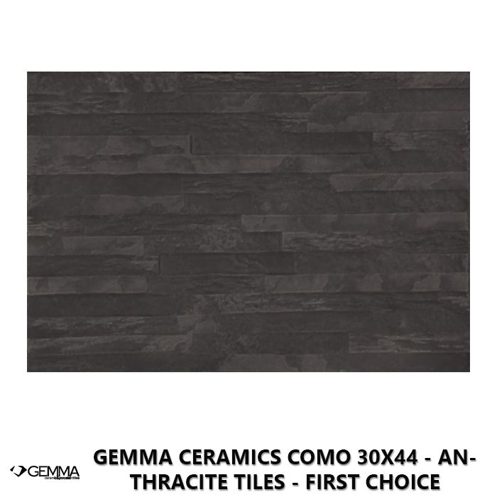 Gemma Ceramics Como 30x44 - Anthracite Tiles - First Choice