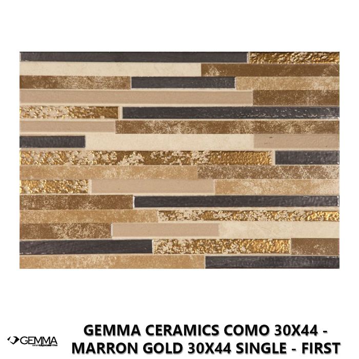 Gemma Ceramics Como 30x44 - Marron Gold 30x44 Single - First Choice