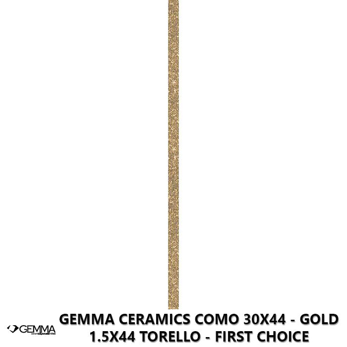 Gemma Ceramics Como 30x44 - Gold 1.5x44 Torello - First Choice