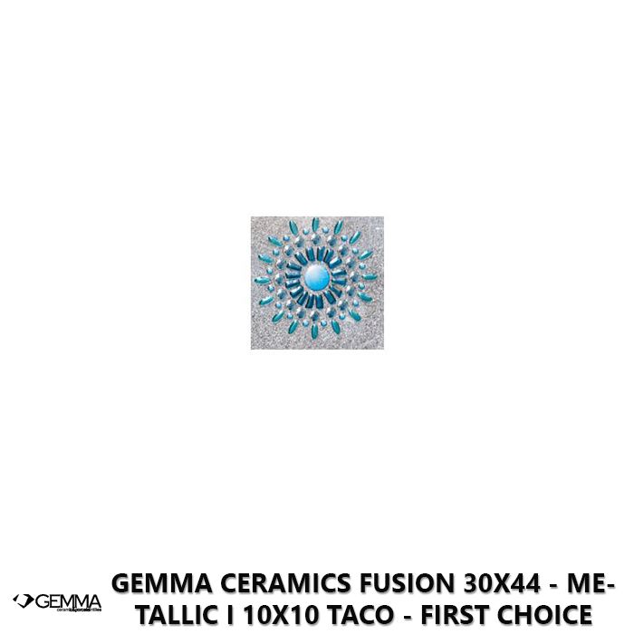 Gemma Ceramics Fusion 30x44 - Metallic I 10x10 Taco - First Choice