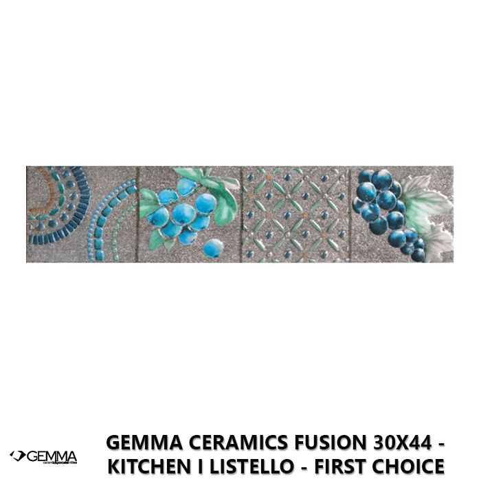 Gemma Ceramics Fusion 30x44 - Kitchen I Listello - First Choice