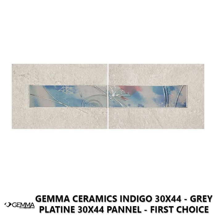 Gemma Ceramics Indigo 30x44 - Grey Platine 30x44 Pannel - First Choice