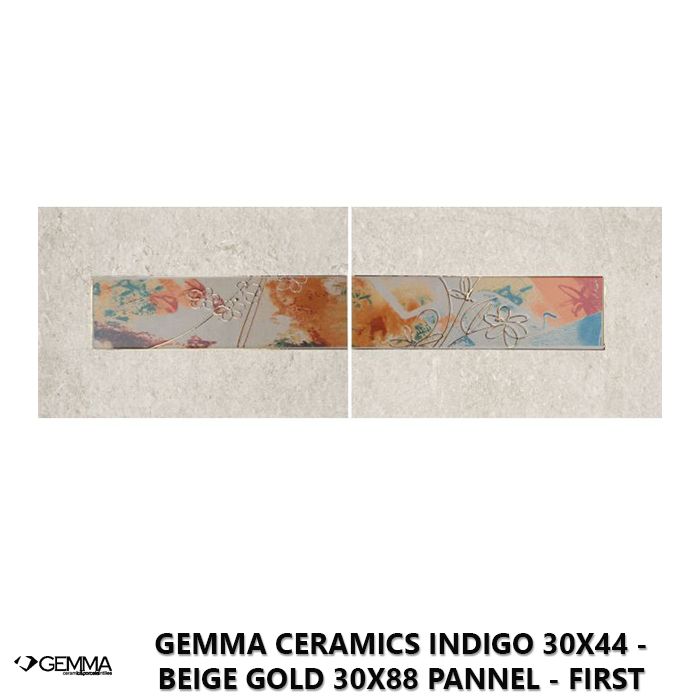 Gemma Ceramics Indigo 30x44 - Beige Gold 30x88 Pannel - First Choice