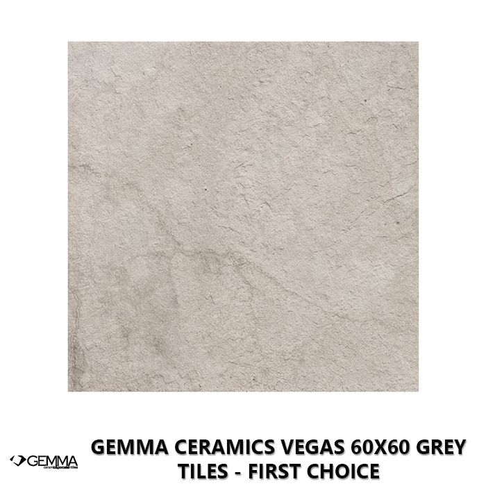 Gemma Ceramics Vegas 60x60 Grey Tiles - First Choice