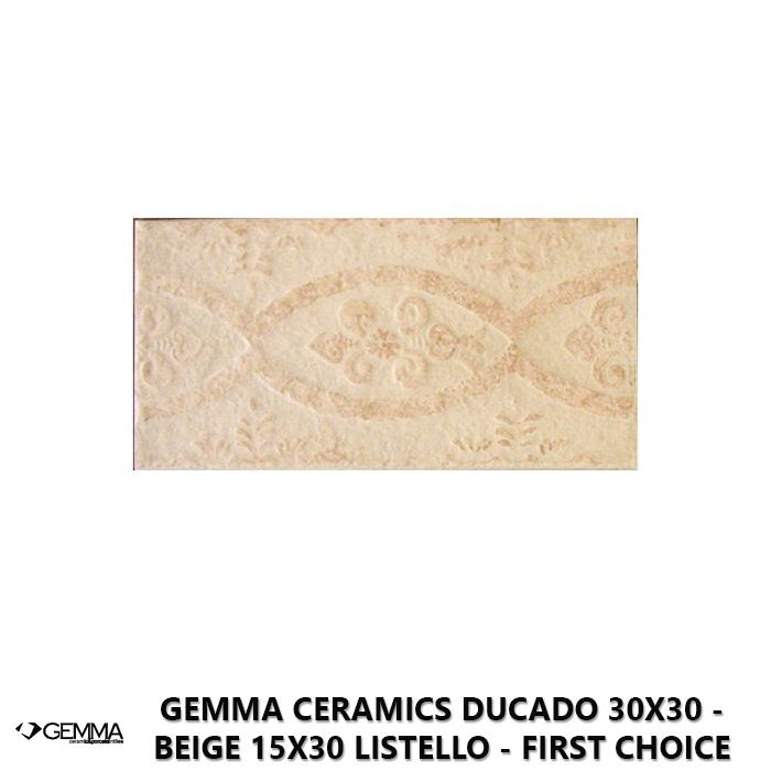 Gemma Ceramics Ducado 30x30 - Beige 15x30 Listello - First Choice