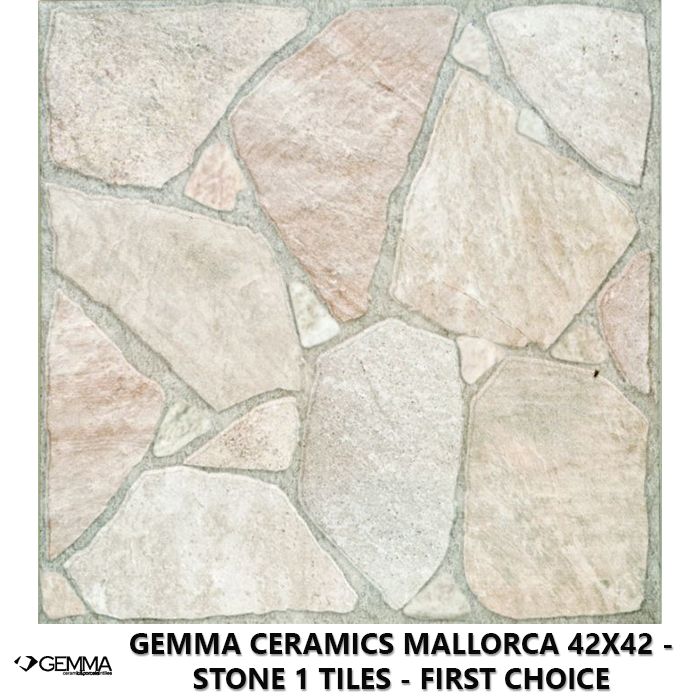 Gemma Ceramics Mallorca 42x42 - Stone 1 Tiles - First Choice