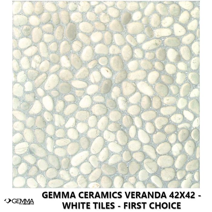 Gemma Ceramics Veranda 42x42 - White Tiles - First Choice