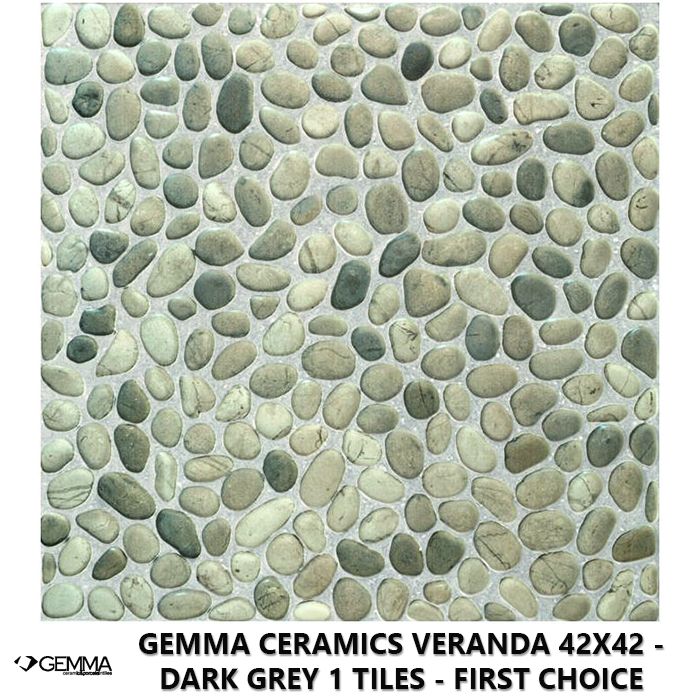 Gemma Ceramics Veranda 42x42 - Dark Grey 1 Tiles - First Choice