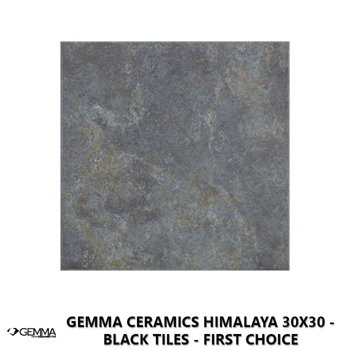 Gemma Ceramics Himalaya 30x30 - Black Tiles - First Choice