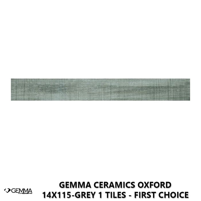Gemma Ceramics Oxford 14x115-Grey 1 Tiles - First Choice