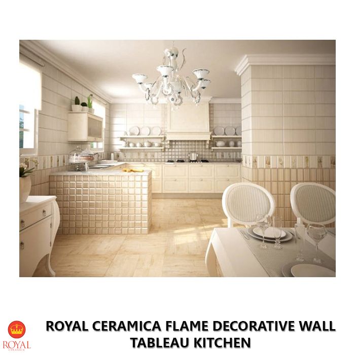 Royal Ceramica FLAME DECORATIVE WALL tableau kitchen