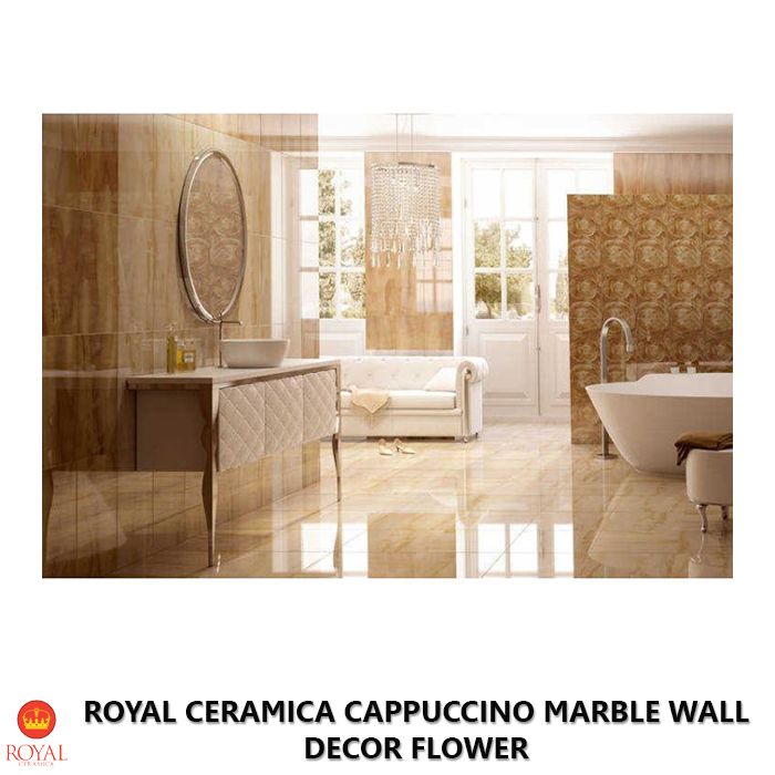 Royal Ceramica CAPPUCCINO MARBLE WALL decor flower