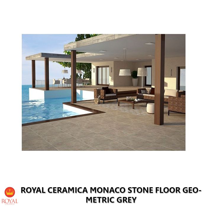 Royal Ceramica MONACO STONE FLOOR geometric grey