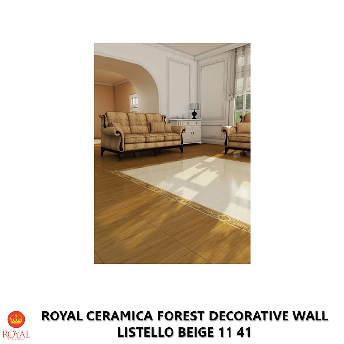 Royal Ceramica FOREST DECORATIVE WALL listello beige 11 41