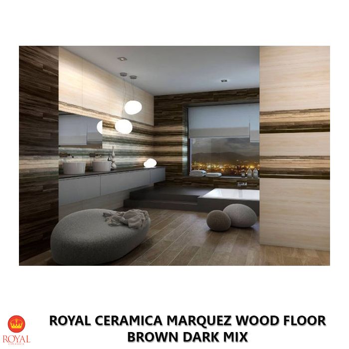 Royal Ceramica MARQUEZ WOOD FLOOR brown dark mix