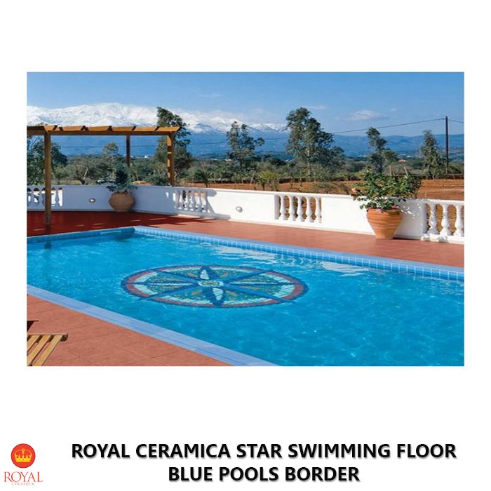 Royal Ceramica STAR SWIMMING FLOOR blue pools border