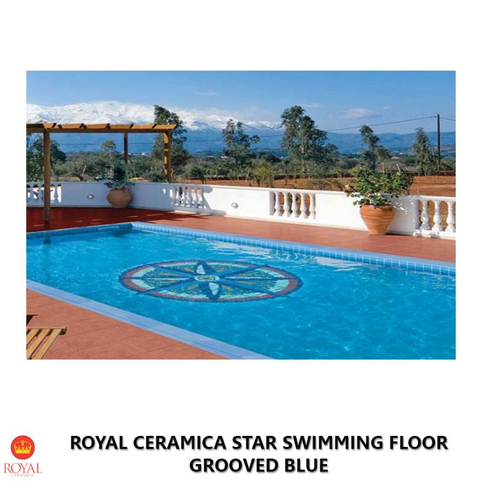 Royal Ceramica STAR SWIMMING FLOOR grooved blue