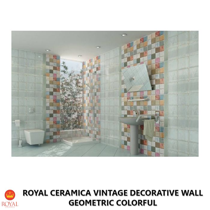 Royal Ceramica VINTAGE DECORATIVE WALL geometric colorful