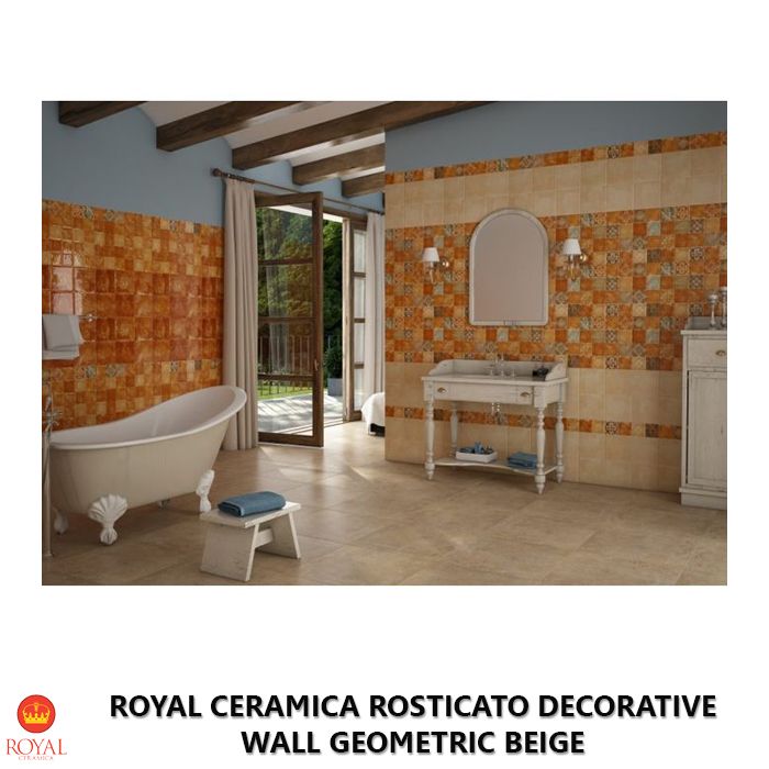 Royal Ceramica ROSTICATO DECORATIVE WALL geometric beige
