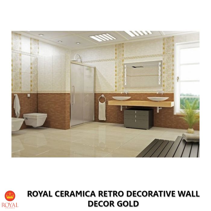 Royal Ceramica RETRO DECORATIVE WALL decor gold