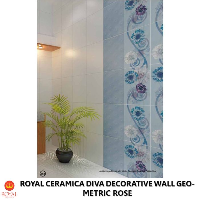 Royal Ceramica DIVA DECORATIVE WALL geometric rose