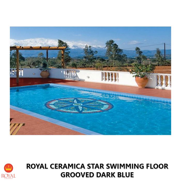 Royal Ceramica STAR SWIMMING FLOOR grooved dark blue