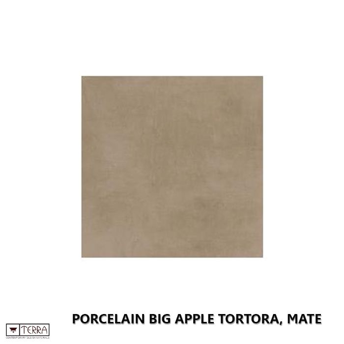 Porcelain Big Apple Tortora, mate