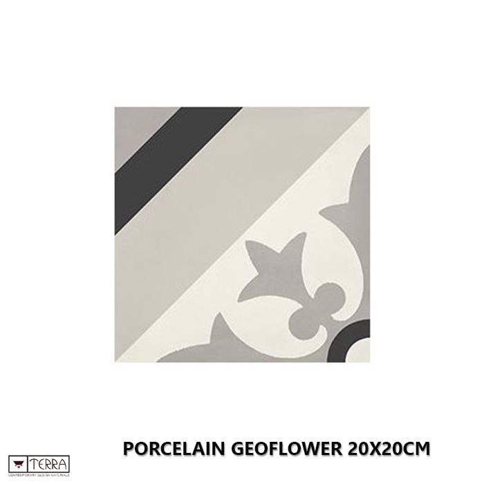 Porcelain GEOFLOWER 20X20cm
