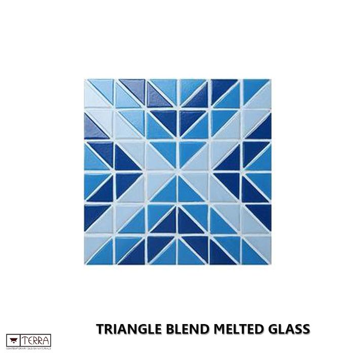 Triangle Blend Melted Glass