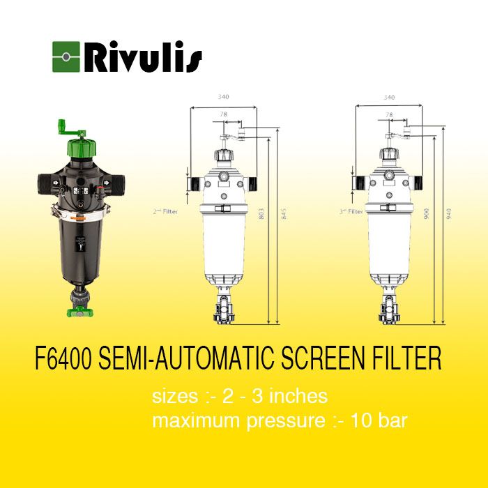 Rivulis-F6400-Semi-Automatic-Screem-Filter